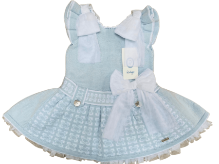 Rahigo - Pattern Dress -  Baby Blue on Sale