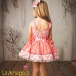 LA AMAPOLA - Butterfly Dress - Peach Discount