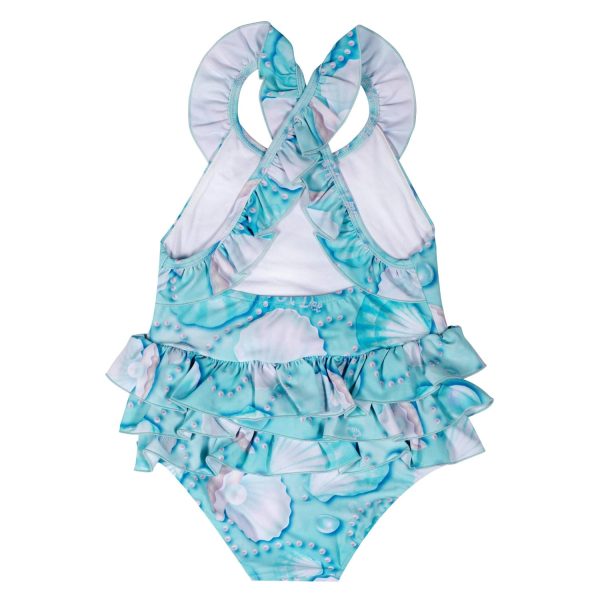 A DEE - Ariel Ocean Pearl Print Swimsuit - Aruba Blue Sale