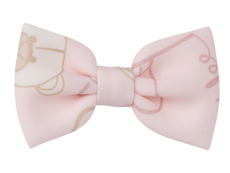 A DEE - Abstract Teddy Saylor Teddy Print Hairclip - Baby Pink Online Sale