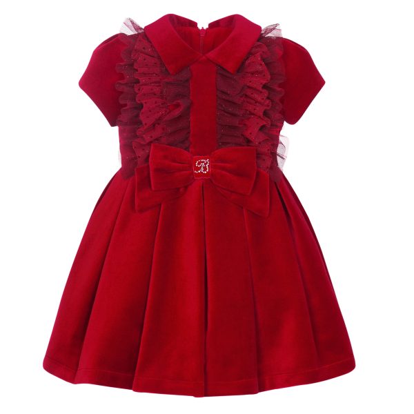 BALLOON CHIC - Velvet Tulle Dress - Red Online