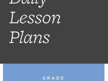 1st Grade Daily Lesson Plans For Sale