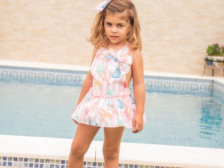 BABINE - Ice Cream Romper - Pink For Cheap