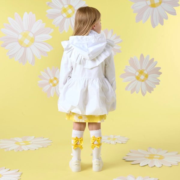 A DEE - Natalie Daisy Dreamer Bow Jacket - Bright White Online Hot Sale