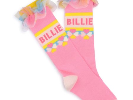 BILLIEBLUSH - Logo Knee High Socks - Multi Online Sale