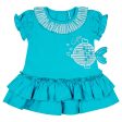 LITTLE A - Kim Little Fish Dress - Aruba Blue Online Hot Sale