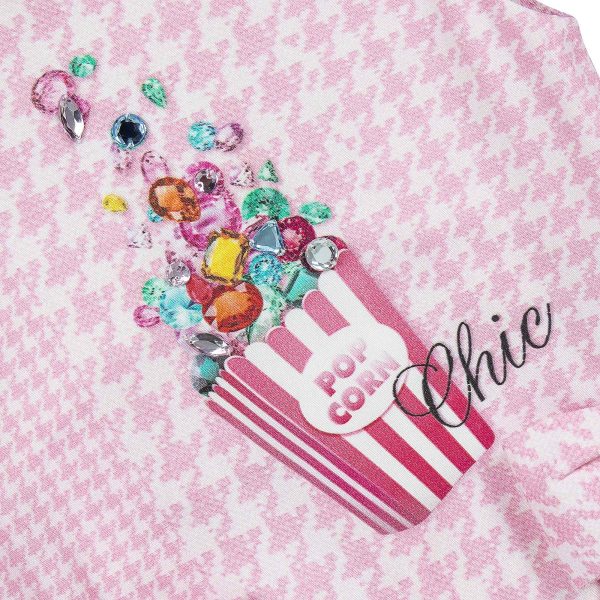 LAPIN HOUSE - Pop Corn Pinafore Set - Pink For Discount