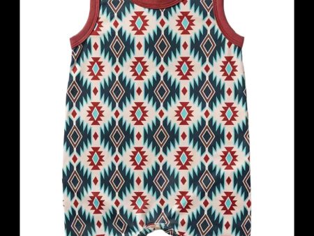 Aztec Print Baby Romper Cheap