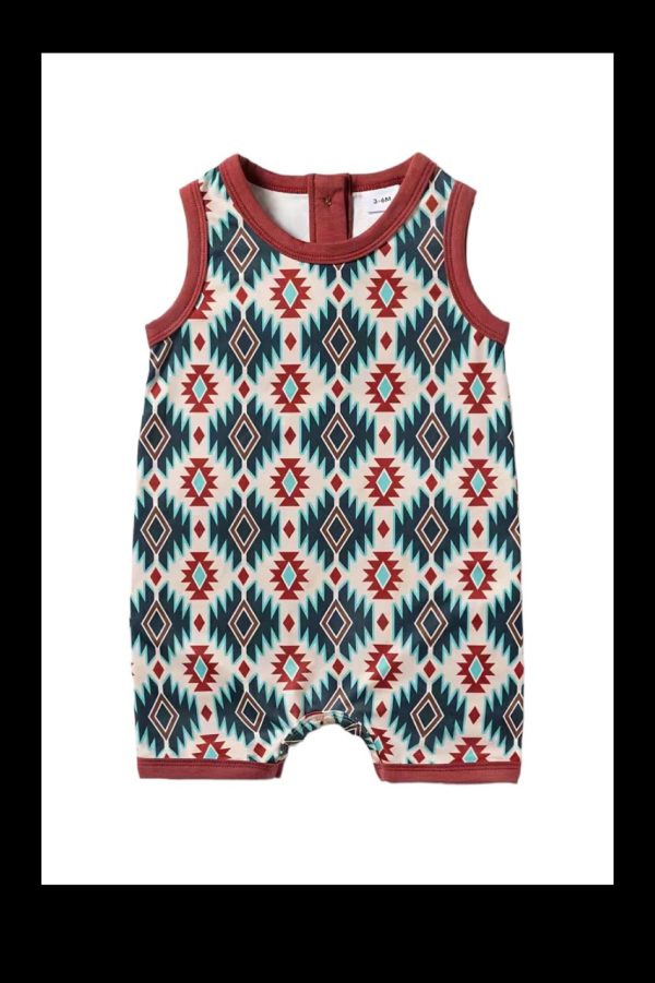 Aztec Print Baby Romper Cheap