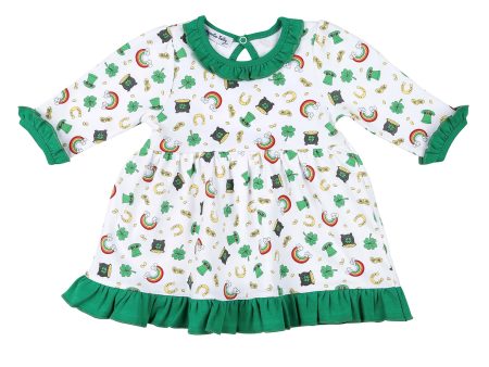 MAGNOLIA BABY - Shenanigans Printed Dress Set - Green For Cheap