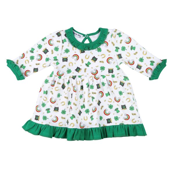 MAGNOLIA BABY - Shenanigans Printed Dress Set - Green For Cheap