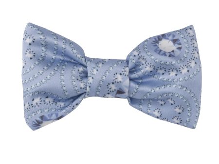 A DEE - A Dee On Ice Pippy Diamond Print Bow Hair Clip - Iced Blue Sale