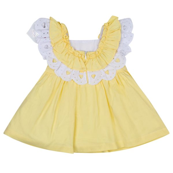 LITTLE A - Josephine Pastel Hearts Poplin Dress - Lemon Supply