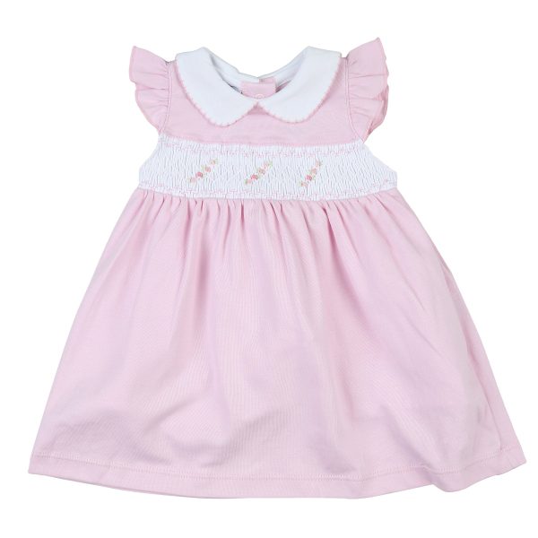 MAGNOLIA BABY - Sophie Smocked  Dress Set - Pink Discount