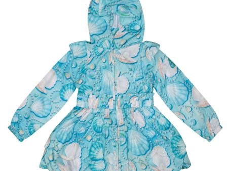 A DEE - Ocean Ocean Pearl Print Jacket - Aruba Blue For Cheap