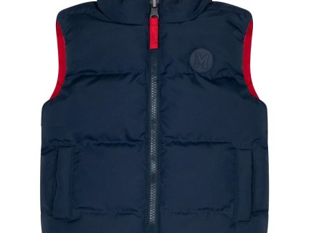 MITCH & SON - Barker Reversible Gilet - Dark Navy Discount