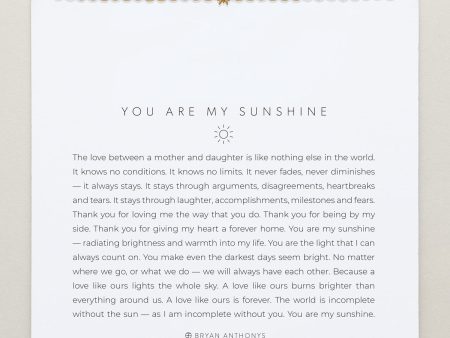 You Are My Sunshine Beaded Icon Bracelet For Cheap