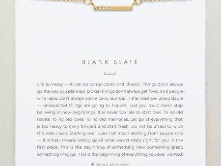 Blank Slate Necklace Discount