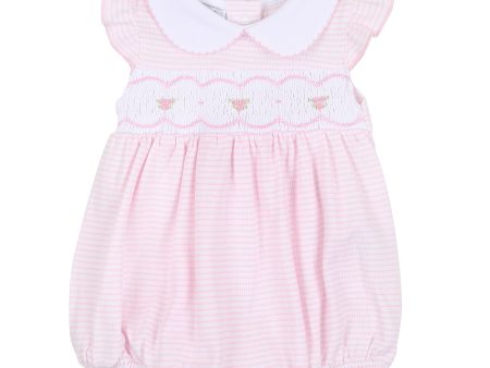 MAGNOLIA BABY - Anna Smocked Bubble - Pink For Cheap