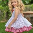 LA AMAPOLA - Strawberry Puffball Dress - White Cheap