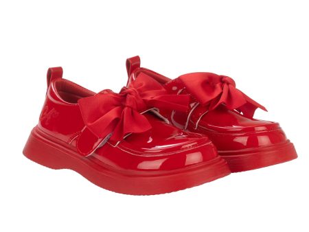 A DEE - From A Dee With Love Mary Bow Shoe - Red Online Sale