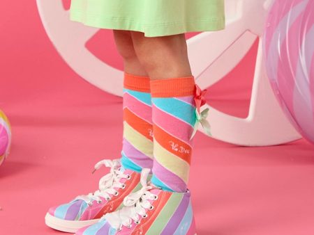 A DEE - Eliza Lollipop Love Stripe Knee High Socks - Coraline For Sale