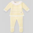 PAZ RODRIGUEZ - Frill Detail Knit Set - Lemon For Sale