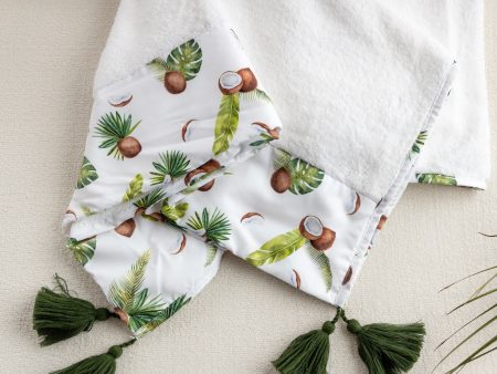 MEIA PATA - Coconut Print Towel - Green Online