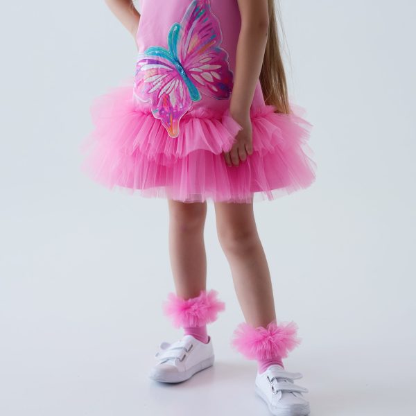 Daga - Pink Paradise Butterfly Tutu Dress - Pink Online now