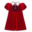 BALLOON CHIC - Velvet A Line Dress - Red For Discount