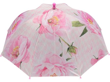 A DEE - Peony Dreams Brolly Peony Print Umbrella - Pink Hot on Sale