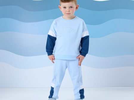 MITCH & SON - Frances Beyond Blue Cut & Sew Tracksuit - Sky Blue Online Hot Sale