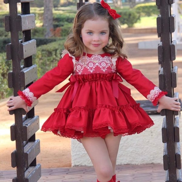 LA AMAPOLA - Caperucita Baby Dress - Red Fashion