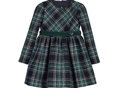 MAYORAL - Plaid Dress - Green For Sale