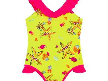 BILLIEBLUSH - Starfish Swimsuit - Ochre For Discount