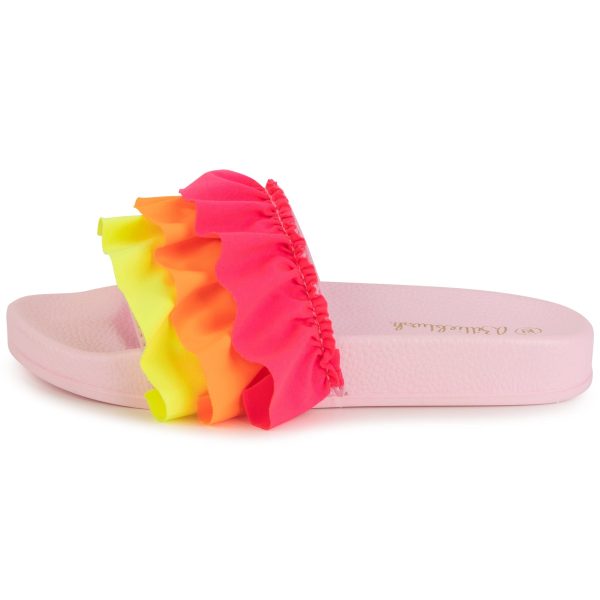 BILLIEBLUSH - Frill Sliders - Pink For Discount