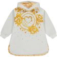 A DEE - Baroque Love Bella Hoody Dress - White For Discount