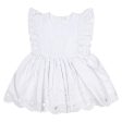 LITTLE A - Juniper Pastel Hearts Broderie Anglaise Dress - White For Sale