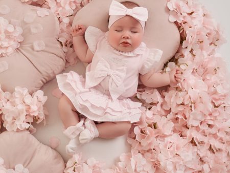 LITTLE A - Avery Seersucker Jam Pant Set - Pink Blossom For Cheap