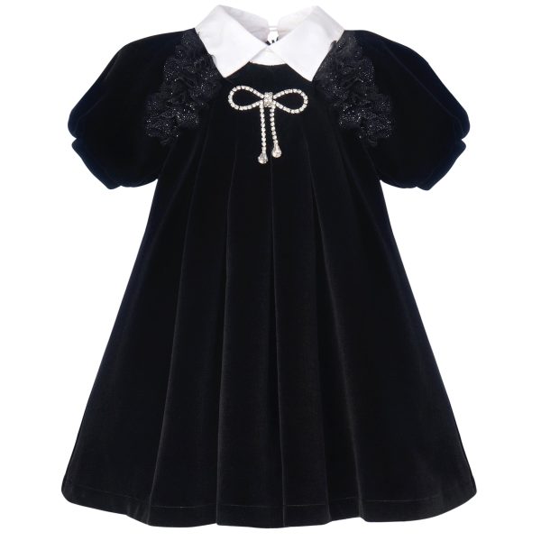 BALLOON CHIC - Velvet Dress - Black For Cheap