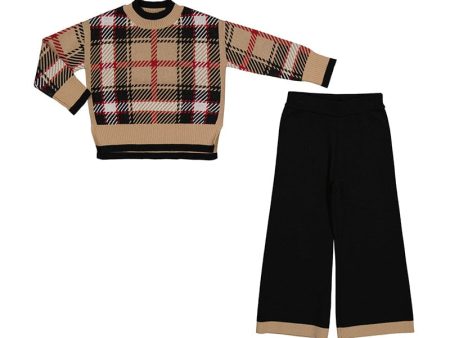 ABEL & LULA - Knit Trouser Set - Camel Sale