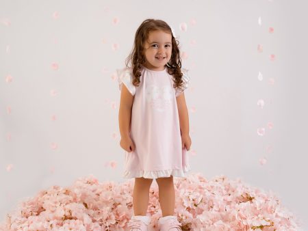 LITTLE A - Amy Bunny Jersey Dress - Pink Blossom Cheap