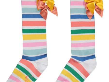 A DEE - Unova La Isla Bonita Stripe Knee High Socks - Stripe For Sale