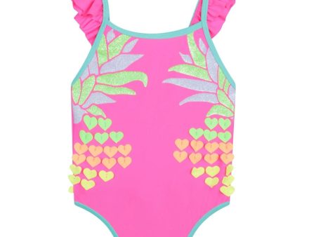 BILLIEBLUSH -  Pineapple Reflection Swimsuit - Pink Online Hot Sale