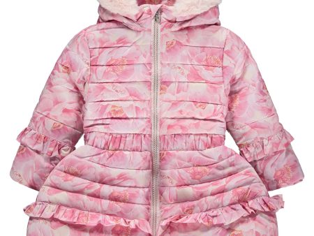 A DEE - Peony Dreams Amelia Faux Fur Hooded Jacket - Pink For Cheap