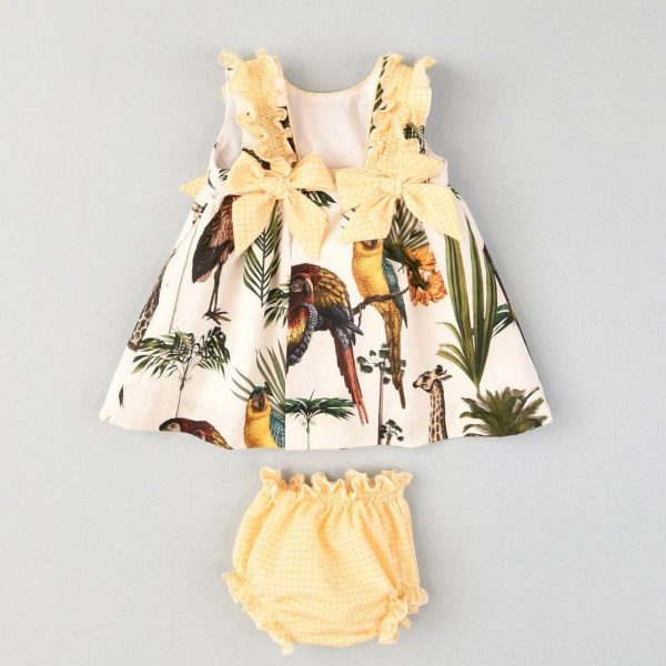 COCOTE - Safari Baby Dress - Yellow on Sale