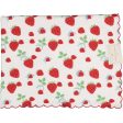 SAL & PIMENTA - Srawberry Berries & Bows Towel - White For Cheap