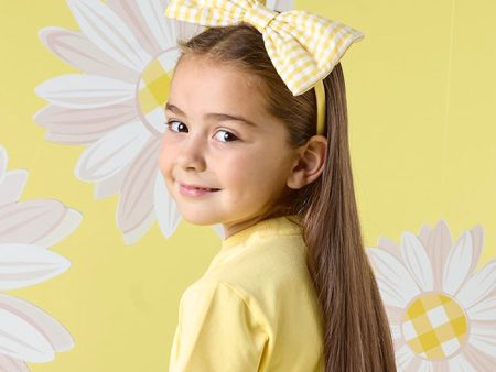 A DEE - Duclie Daisy Dreamer Check Headband - Sweet Lemon Online Hot Sale