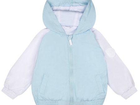 MITCH & SON - Tanner Sandy Shores Raglan Hooded Jacket - Sky Blue Online Sale