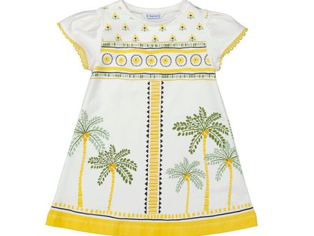 MAYORAL - Palm Tree Dress - Honey Online Hot Sale